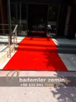 7mm Kırmızı Çim Halı - Balkon Çim Halı - Görsel 8
