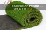 40mm Sarartılmış Yeşil Çim Halı - Toprak Üzeri Çim Halı - Görsel 4