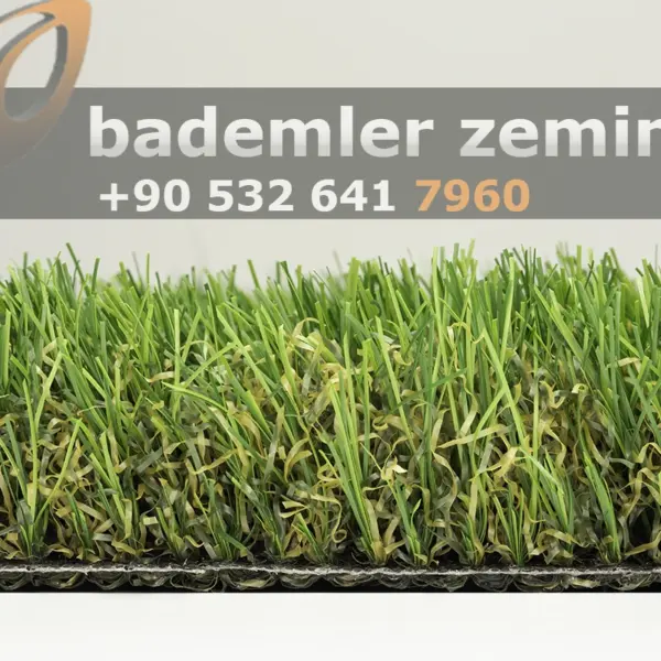 40mm Sarartılmış Yeşil Çim Halı