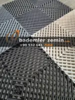 Gri Detailing Zemin, Geçmeli Plastik Karo Zemin - Görsel 8