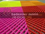 Pembe Detailing Zemin, Geçmeli Plastik Karo Zemin - Görsel 8