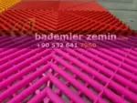 Pembe Detailing Zemin, Geçmeli Plastik Karo Zemin - Görsel 11