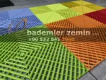 Yeşil Detailing Zemin, Geçmeli Plastik Karo Zemin - Görsel 12