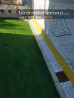 30mm Sarartılmış Yeşil Çim Halı - Yüksek Kaliteli Suni Çim Halı - Görsel 4