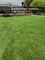 30mm Sarartılmış Yeşil Çim Halı - Yüksek Kaliteli Suni Çim Halı - Görsel 3