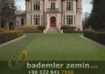 40mm Sarartılmış Yeşil Çim Halı - Toprak Üzeri Çim Halı - Görsel 2
