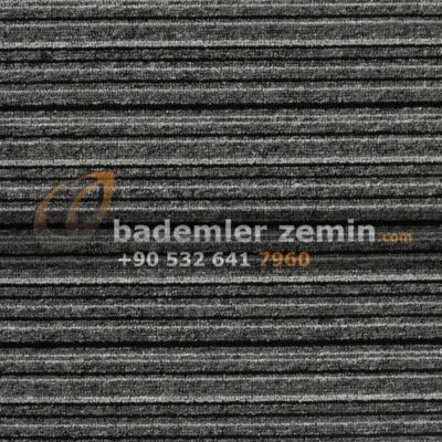 Açık Çizgili Füme Rulo Karo Halı