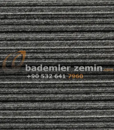 Açık Çizgili Füme Rulo Karo Halı