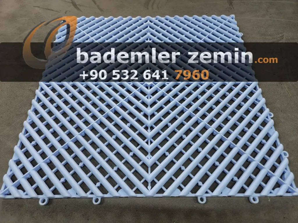 Açık Mavi Detailing Zemin