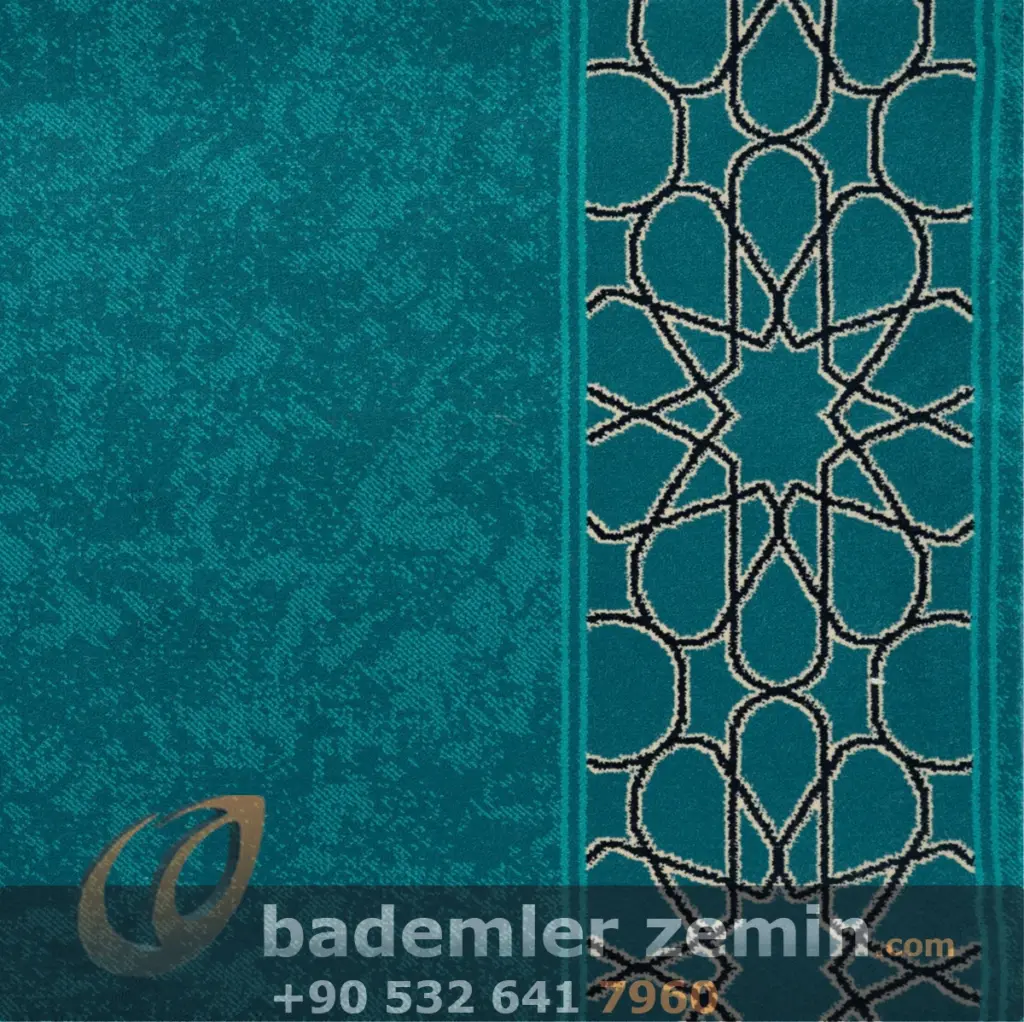 Akrilik Turkuaz Cami Halısı