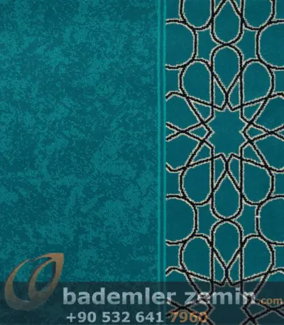 Akrilik Turkuaz Cami Halısı