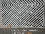 Gri Detailing Zemin, Geçmeli Plastik Karo Zemin - Görsel 13