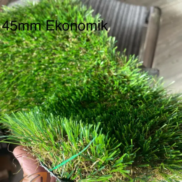 45mm Vip Sarartılmış Yeşil Çim Halı