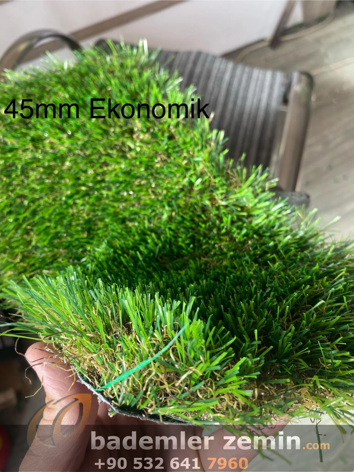 45mm Vip Sarartılmış Yeşil Çim Halı 45mm Vip Sarartılmış Yeşil Çim Halı