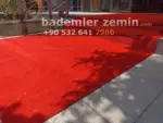 7mm Kırmızı Çim Halı - Balkon Çim Halı - Görsel 7