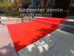 7mm Kırmızı Çim Halı - Balkon Çim Halı - Görsel 6