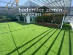 25mm Ultra Yeşil Çim Halı - Yıkanabilir Çim Halı - Görsel 7