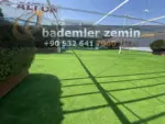 25mm Ultra Yeşil Çim Halı - Yıkanabilir Çim Halı - Görsel 10