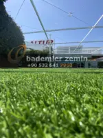 25mm Ultra Yeşil Çim Halı - Yıkanabilir Çim Halı - Görsel 6