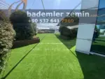 25mm Ultra Yeşil Çim Halı - Yıkanabilir Çim Halı - Görsel 12