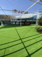 25mm Ultra Yeşil Çim Halı - Yıkanabilir Çim Halı - Görsel 11