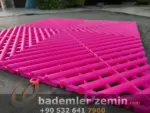 Pembe Detailing Zemin, Geçmeli Plastik Karo Zemin - Görsel 16