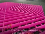 Pembe Detailing Zemin, Geçmeli Plastik Karo Zemin - Görsel 4