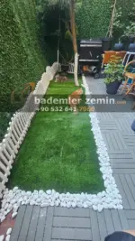 Gri Plastik Deck 30x30cm - Ahşap Desen Yer Karo - Görsel 3