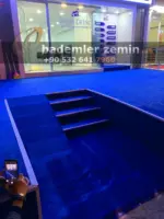 7mm Mavi Çim Halı - Suni Çim Halı - Görsel 2