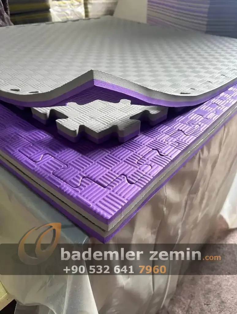Gri - Mor Tatami Minder