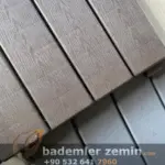 Kahverengi Plastik Deck 30x30cm  - Ahşap Desen Yer Karo - Görsel 7