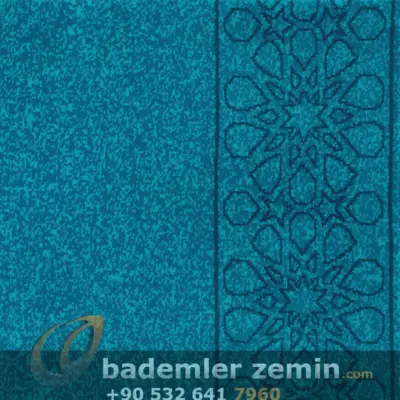Almond Turkuaz Yün Cami Halısı