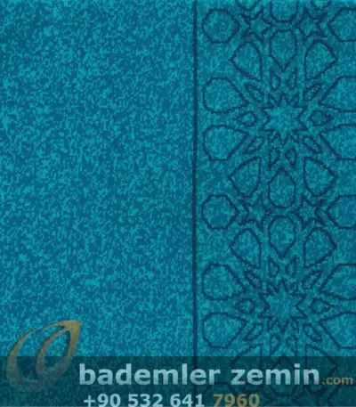 Almond Turkuaz Yün Cami Halısı