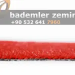 7mm Kırmızı Çim Halı