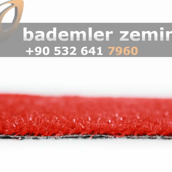7mm Kırmızı Çim Halı